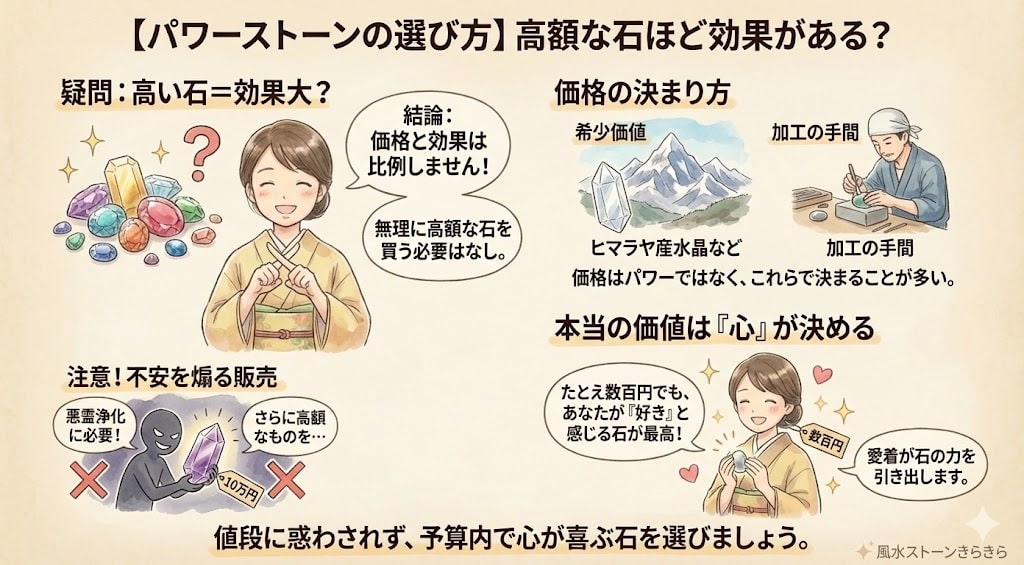 高額なパワーストーンと効果の関係｜値段に惑わされない選び方のポイント解説