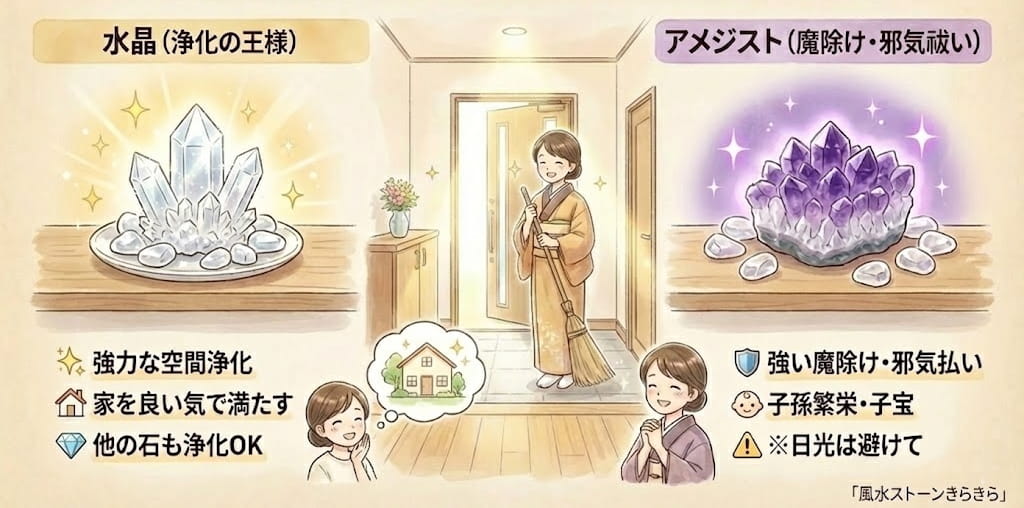 水晶クラスター パワーストーン 気の浄化作用 クラスター 水晶 浄化 水晶 クラスター 専用台座付き 浄化用