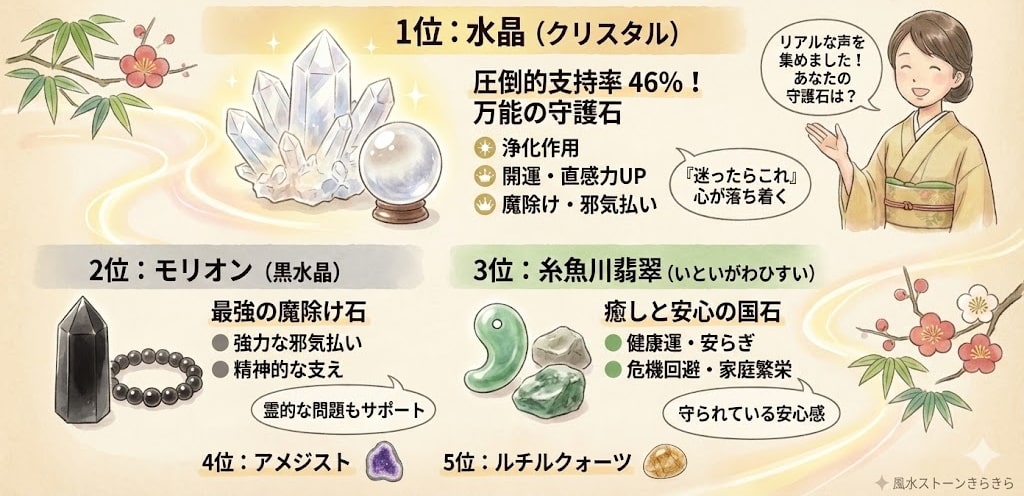 パワーストーン厄除け最強ランキングTOP5【3,092人に聞いた パワーストーン厄除け最強ランキングTOP5【3,092人に聞いた